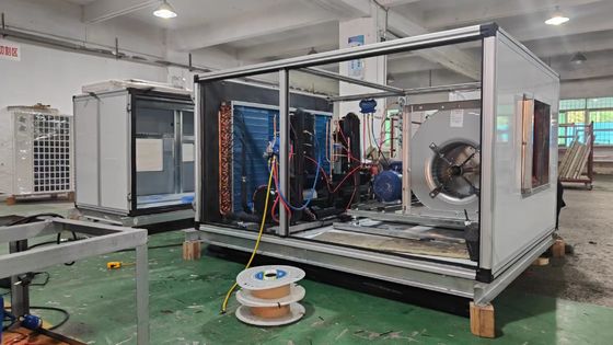Su soğutmalı Doğrudan Genişleme Yatay Tip Çatı Üstü Paketlenmiş Birim Hava Temizleme HAVC