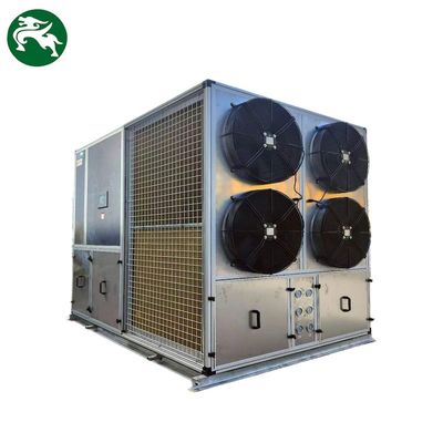 Paslanmaz Çelik AHU Birimi Çatıda Dört Ventilatörlü Korozyona Karşı Alanlar İçin Paketlenmiş Birim