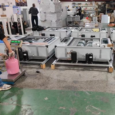 1-5HP Süper İnce Tavan Asılı Su Soğutucu DX Hava İşleme Birimi Hava Temizleme Endüstriyel İçin HVAC