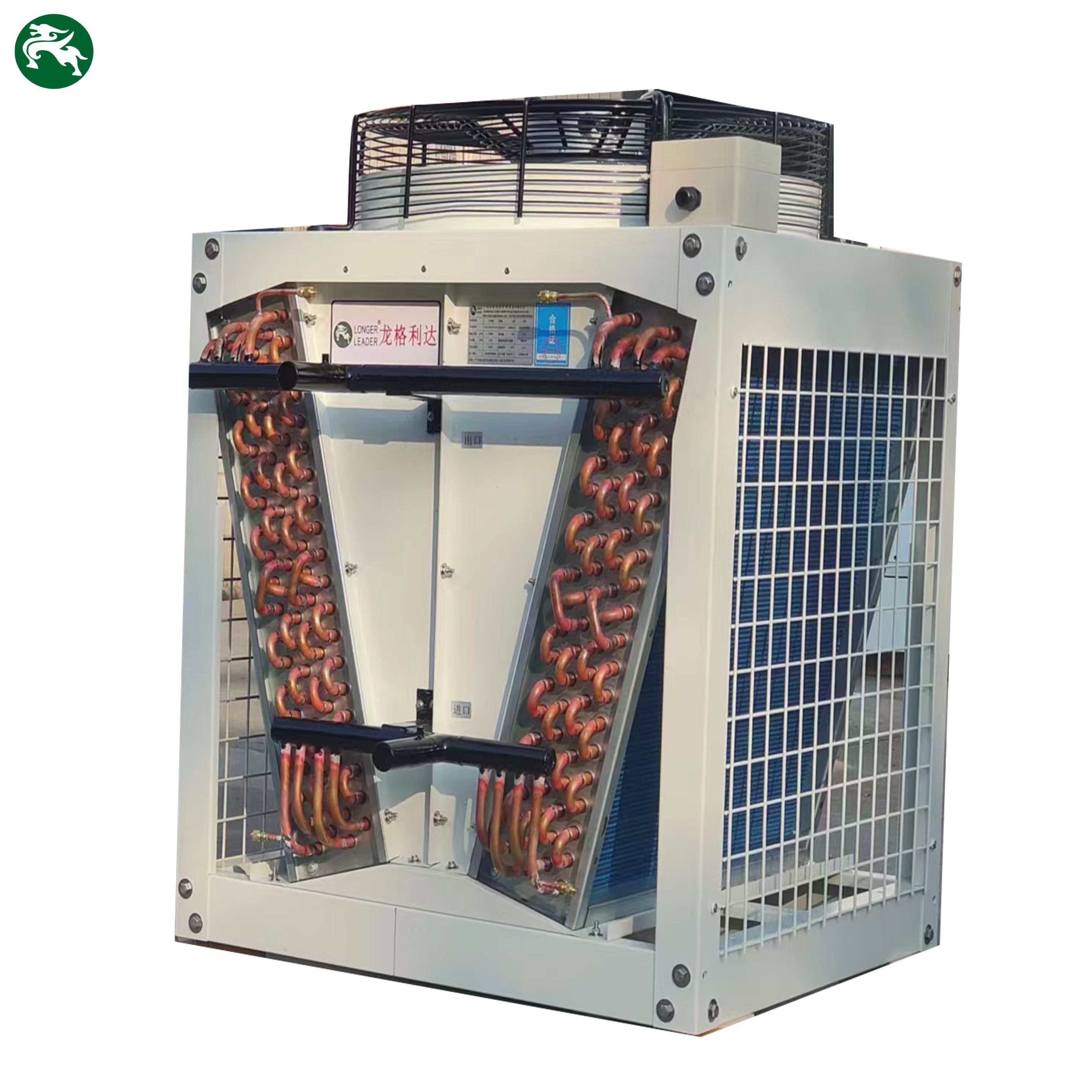 Sıcaklık dağıtım Yüksek verimlilikli kuru soğutucu makine fabrikası için EC fan